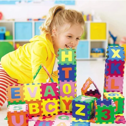 Alphabet & Number EVA Foam Puzzle Mat Blocks
